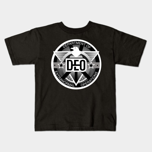 D.E.O Kids T-Shirt by corbinbacksunday